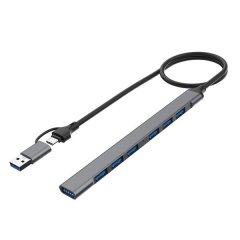 7-Port USB 3.0/USB-C to USB MultiPort HUB Adapter High-Speed, Plug &amp; Play