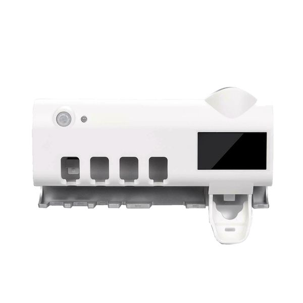 Solar Rechargeable Toothbrush UV Sterilizer Holder Toothpaste Squeezer