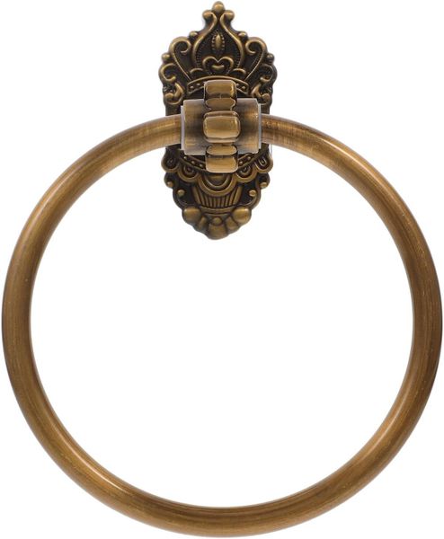 Rustic Wall-Mounted Round Towel Ring for Bathroom
