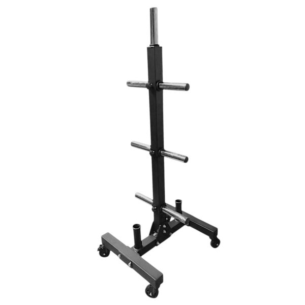 AFRI101 Olympic Weight Plate Storage Tree with Wheels