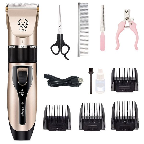 Dog Grooming Kit Pet Shaver Clippers Low Noise Rechargeable for Pet