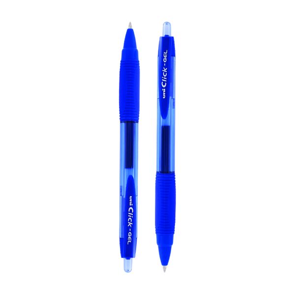Uni Gel Click Roller Pen, XSG-R7 (0.7mm), Blue, Pack of 2