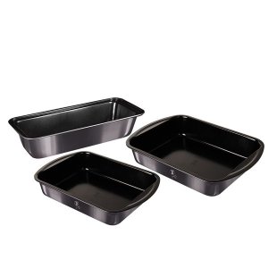 Berlinger Haus Titan Coating Non-Stick Baking Form 3-Piece Set - Carbon Pro