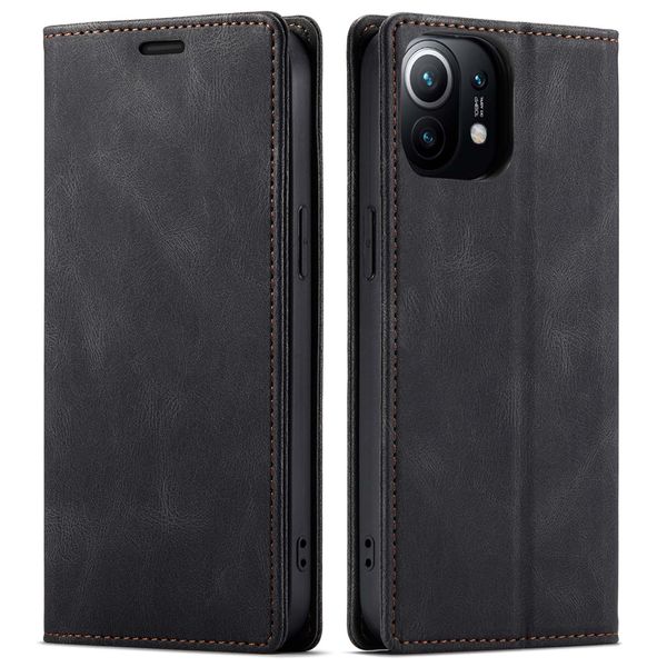 RFID Flip Cover Phone Case Compatible with Xiaomi Mi 11 Lite - 6.55" (2021)