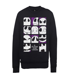 The Nightmare Before Christmas: Many Faces Of Jack Squares Sweatshirt (Parallel Import)