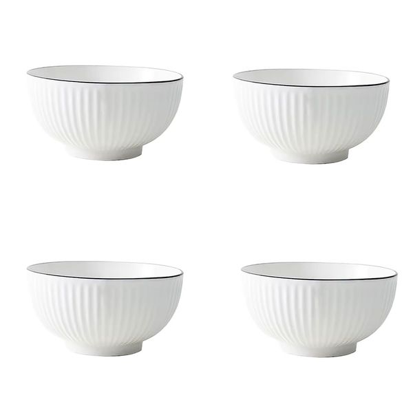 Ceramic Cereal Bowls Set of 4 - 750ml