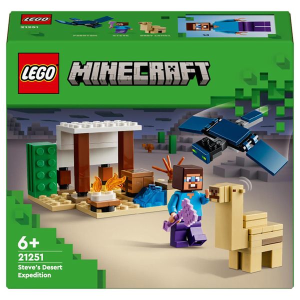 LEGO® Minecraft® Steve's Desert Expedition 21251 Building Toy Set - 75 Pieces
