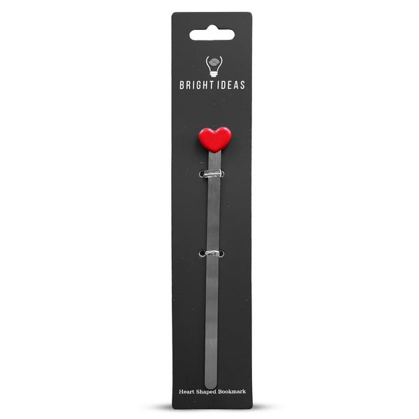 Bright Ideas - Heart Themed Metal Bookmark