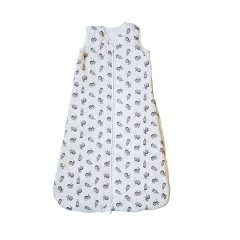 little acorn - Cotton Baby Sleeping Bag (6-18m) - 2.5 TOG -90cm - Zebra