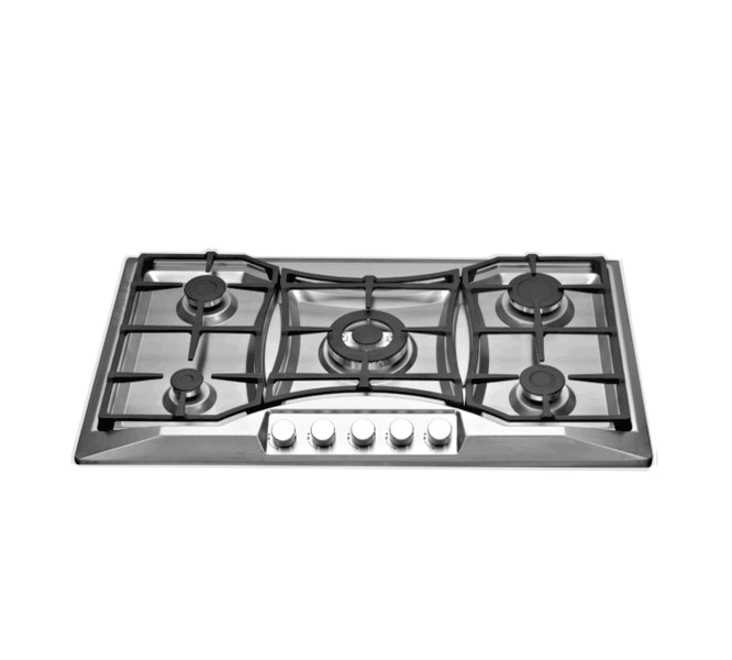 Goldair GSGH-500 5 Burner Gas Hob Stainless steel with Battery Ignition