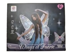 Pink Electric Fairy Wings with LED Lights for Kids Girls-AN