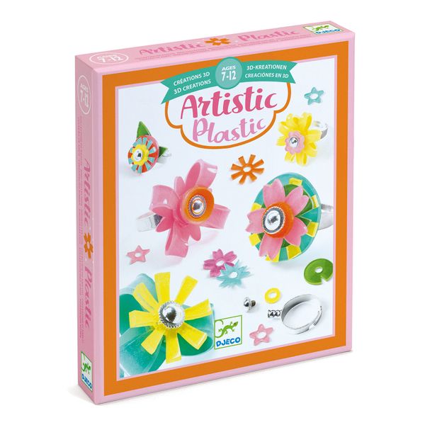 Djeco Arts and Crafts Shrink Plastic - Ring collection