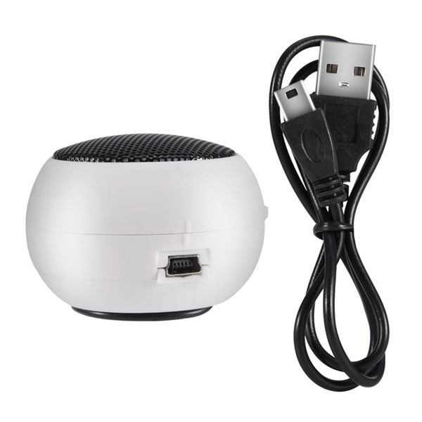 Mini Portable Travel 3.5mm Loud Speaker for Mobile Phone MP3 PC White