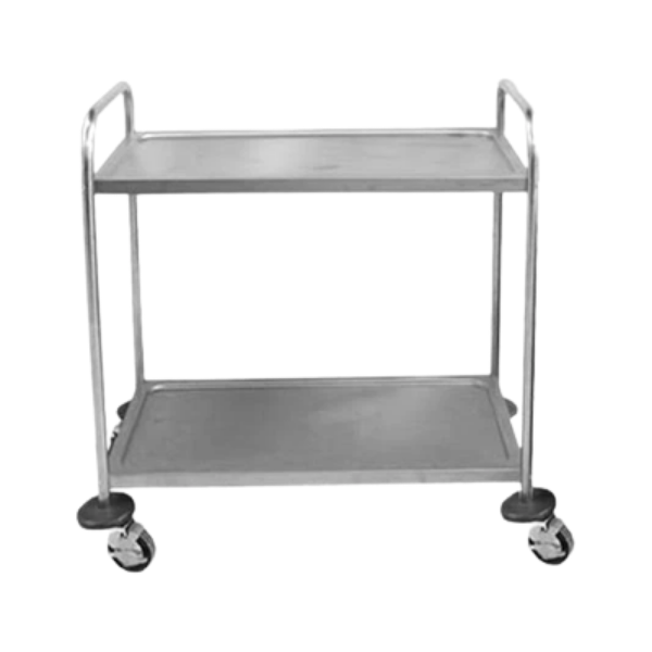 Catercare S/Steel Tea Trolley- 2 Tier