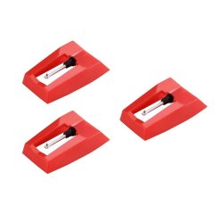 3Pcs Replacement Stylus Record Player Needle for LP Turntable Phonograph Re