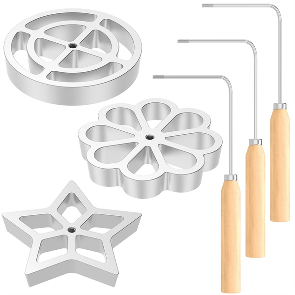 Bunuelos Mold with Handle Metal Bunuelos Cookie Maker Compatible with None