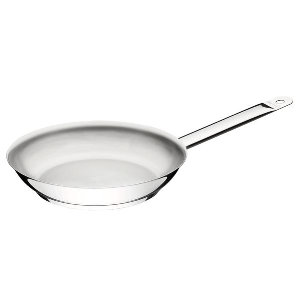 Tramontina Professional Stainless Steel Frying Pan with Tri-ply Base.