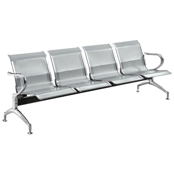 Modern and Metal Four Seater Waiting Area Reception Chairs