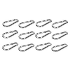 Lifting Stainless Steel Carabiners Snap Hooks - YD 71901 - 12 Piece 120mm