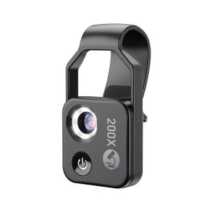 Mobile Phone Microscope Lens, High Definition, 200x
