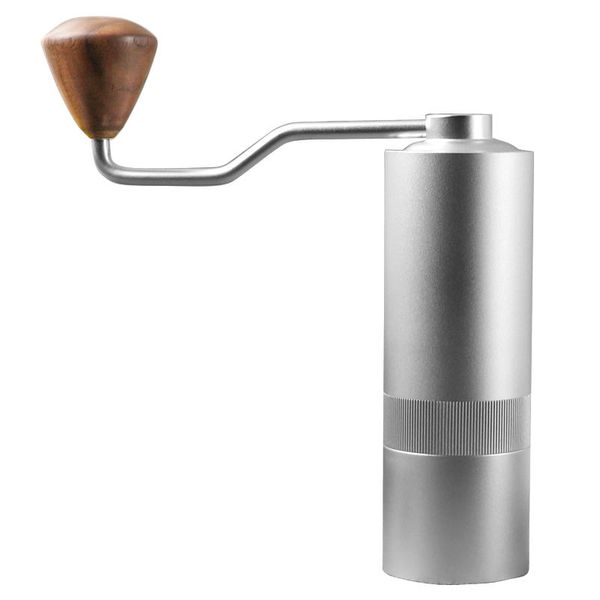 Silver Coffee Grinder Mini Handheld Stainless Steel Coffee Grinder Burreus