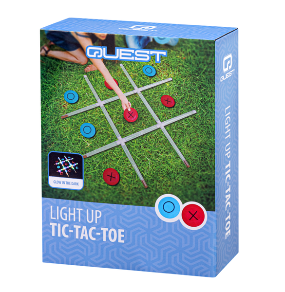Quest Light Up Tic-Tac-Toe Multi - Fun LED Game for Family &amp; Kids