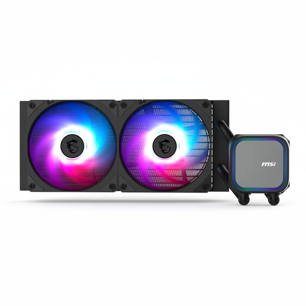 MSI 240mm AIO ARGB CPU Liquid Cooler with Dual 120mm Fans