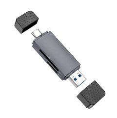 2 in 1 USB+Type-C 2.0 to SD+TF2.0 Card Reader HB45 SE