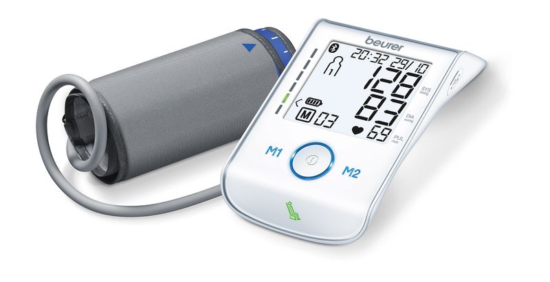 Beurer Upper Arm Blood Pressure Monitor: Rechargeable + App BM 85 Bluetooth