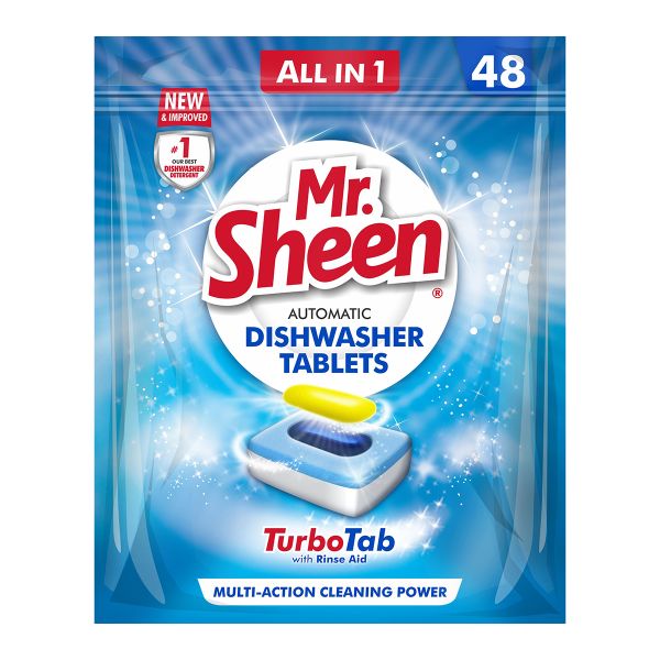 Mr Sheen Dishwasher Automatic Tablets 48 Units - 3 Pack