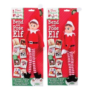Bulk Pack x 2 Xmas Elf Naughty Elf Poseable 30cm