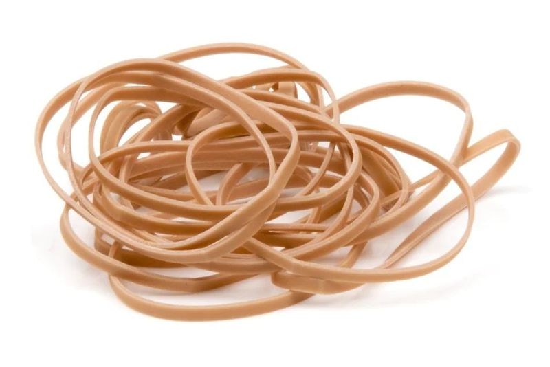 Pure Natural Rubber Band Yellow - 100g