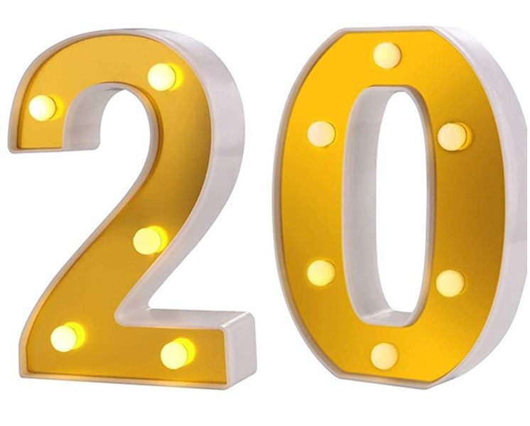 LED Number Tabletop Light -20