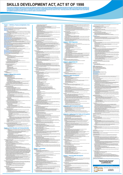 Skills Development Act - A1 Laminated Poster
