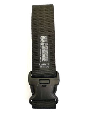 Military Style Nylon Tactical Belt - Black
