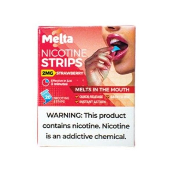 Melta Nicotine Strips - Strawberry - 20 Pieces