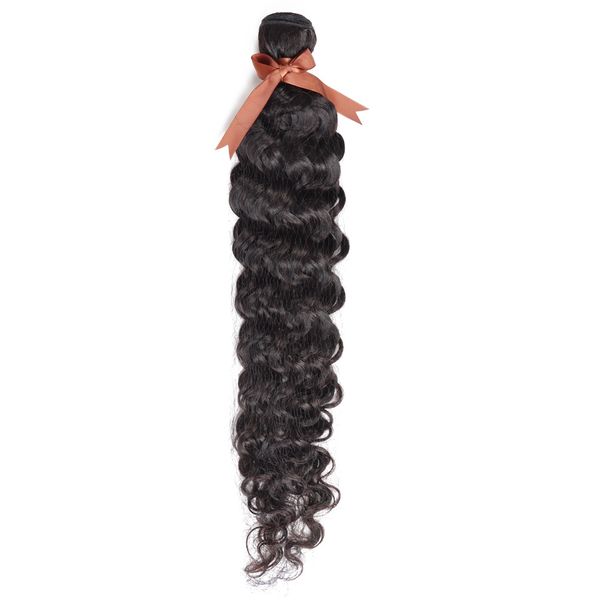 100% Human Hair Water Wave Bundles Black Brazilian Hair Bundles 18 Inch