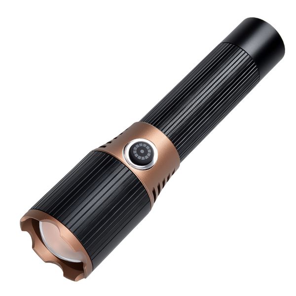 Ultra Bright 1000LM Rechargeable Flashlight - Zoom | Type-C | Power Alert