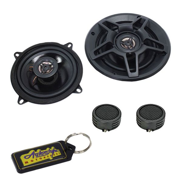 Targa TG-5.2 5" 550w 2-Way Coaxial Speakers &amp; Evo Tweeters &amp; Gel Key Holder