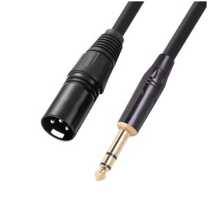 6.35 Mm 1/4 Inch Male To XLR Male Audio Stereo Mic Cable,1 Meter