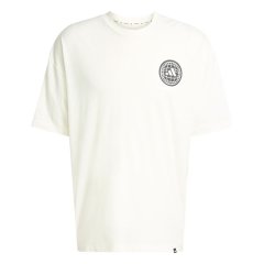 adidas Men's Power Graphic Oversized Short Sleeve T-Shirt - Off White