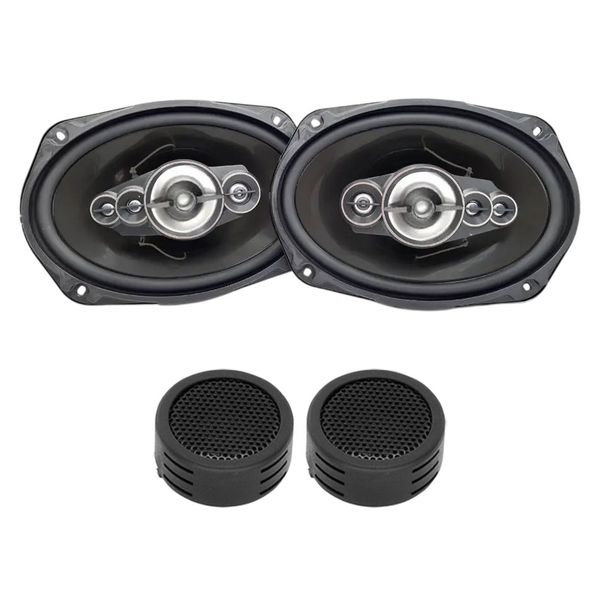 Ice Power IPS-699 6×9" 1200w 5-Way Coaxial Speakers &amp; Evo Tweeters