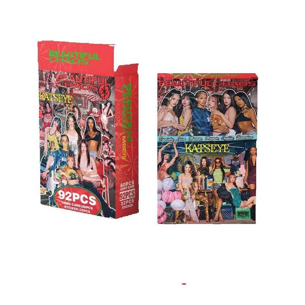 Kpop Katseye Mini Photo Album Photocards Sticker Set Mini Poster
