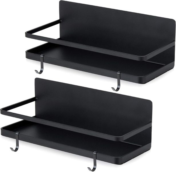 Strong Magnetic Kitchen Holder Spice Organizer Rack Wall Mounted 2 Pieces