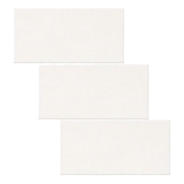 Echo-less Rectangle Fiber Acoustic Panel White - Pack of 3