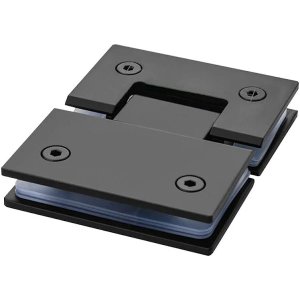 Frameless Shower Hinge - 180 Degrees black