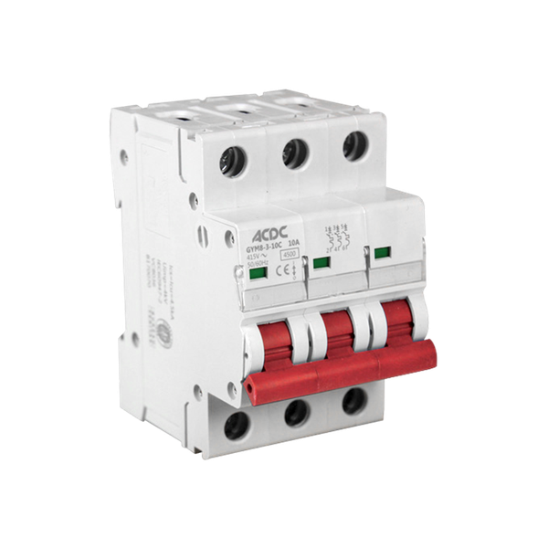 Din Circuit Breaker 3 Pole D-Curve 4.5KA 25A