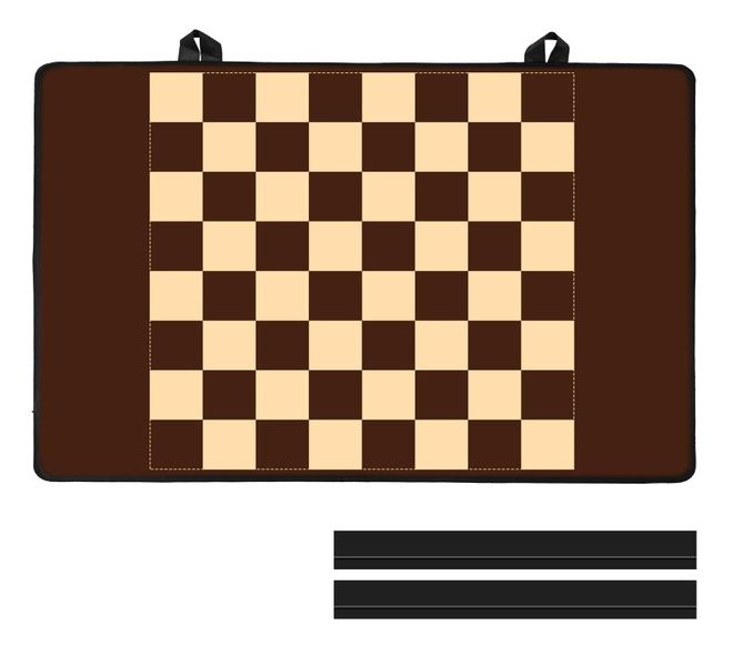 Silicon Hob Cover-Brown Check with 2 Storage Bands