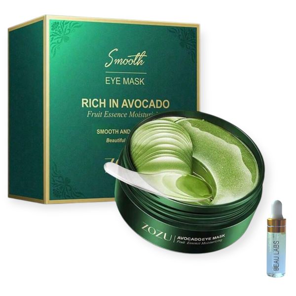 Avacado Eye Mask- 60 Pieces + Mini Beau Labs Serum
