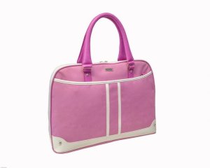 BLACK - LADIES CASUAL SLING LAPTOP BAG 15.6" - Pink